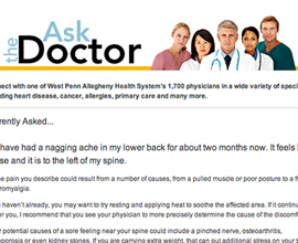 Ask The Doctor Digital Campaign